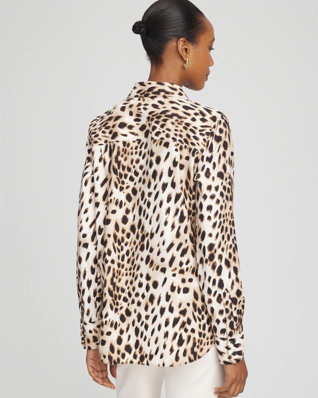 No Iron Animal Print Shirt - image 3